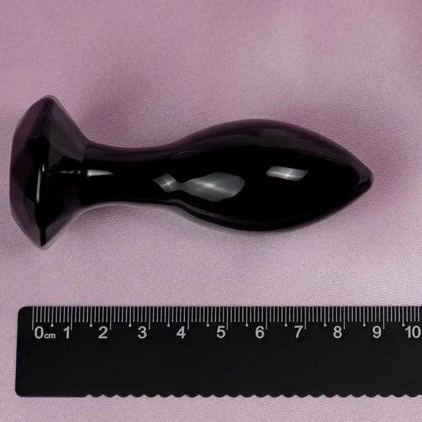 černý-skleněný-anální-kolík-délka-9cm
